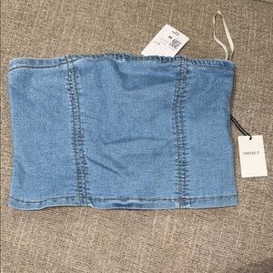 Forever 21 Denim Crop Top